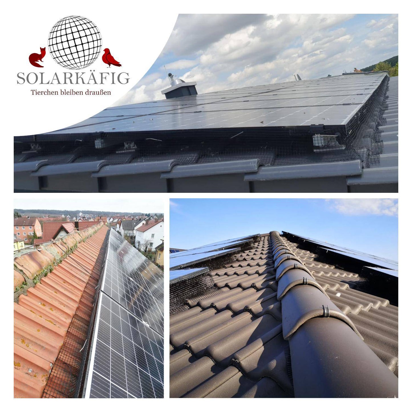 Solarkäfig 20cm x 5 Meter EDELSTAHL